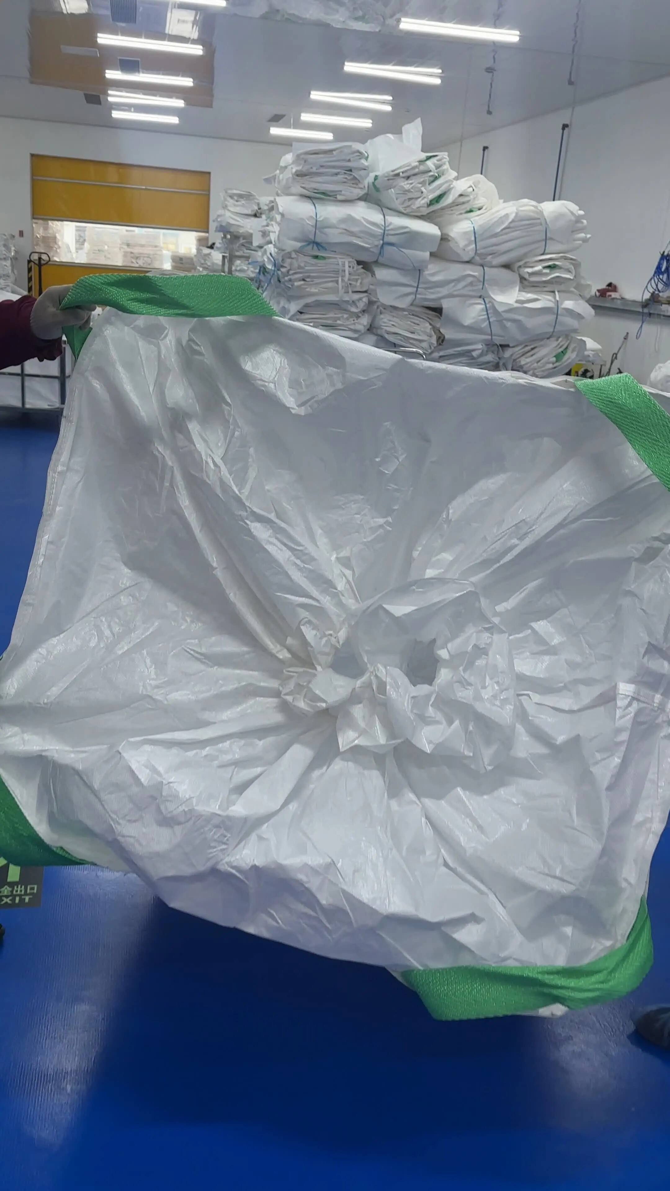 Grain FIBC Bags with Baffle Design and D