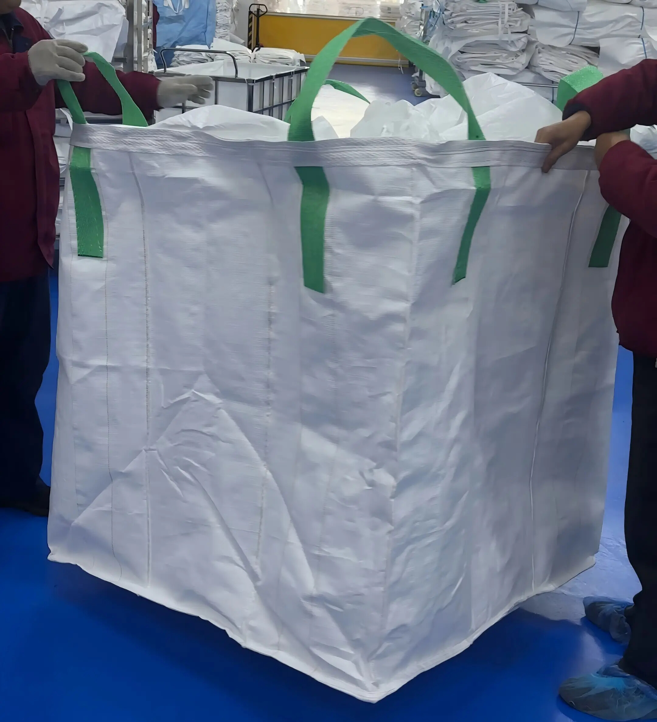 Grain FIBC Bags with Baffle Design and D